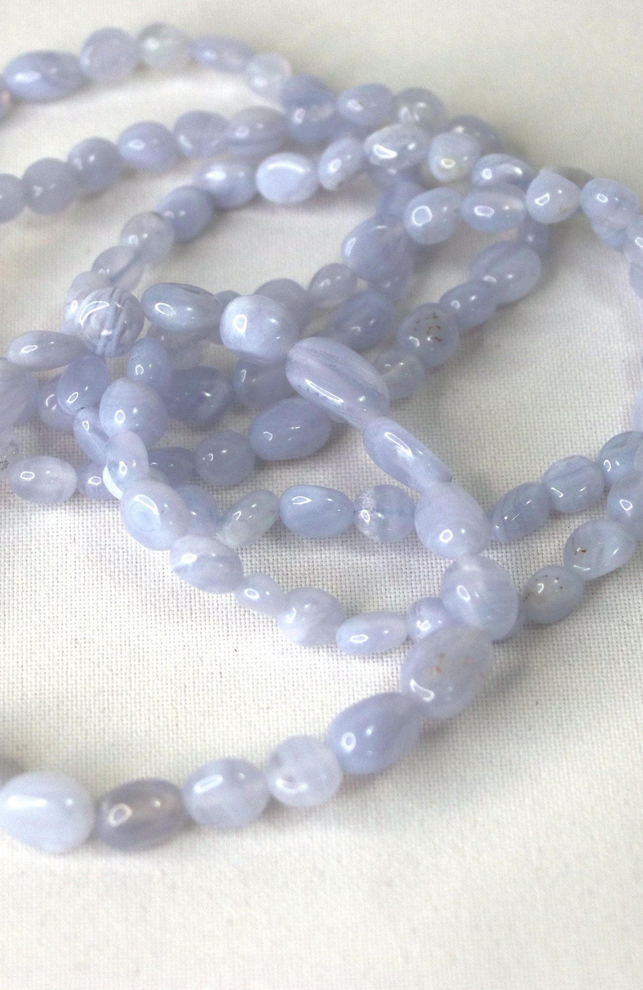 Blue Lace Agate5-8mm Nugget Bead Bracelet 306